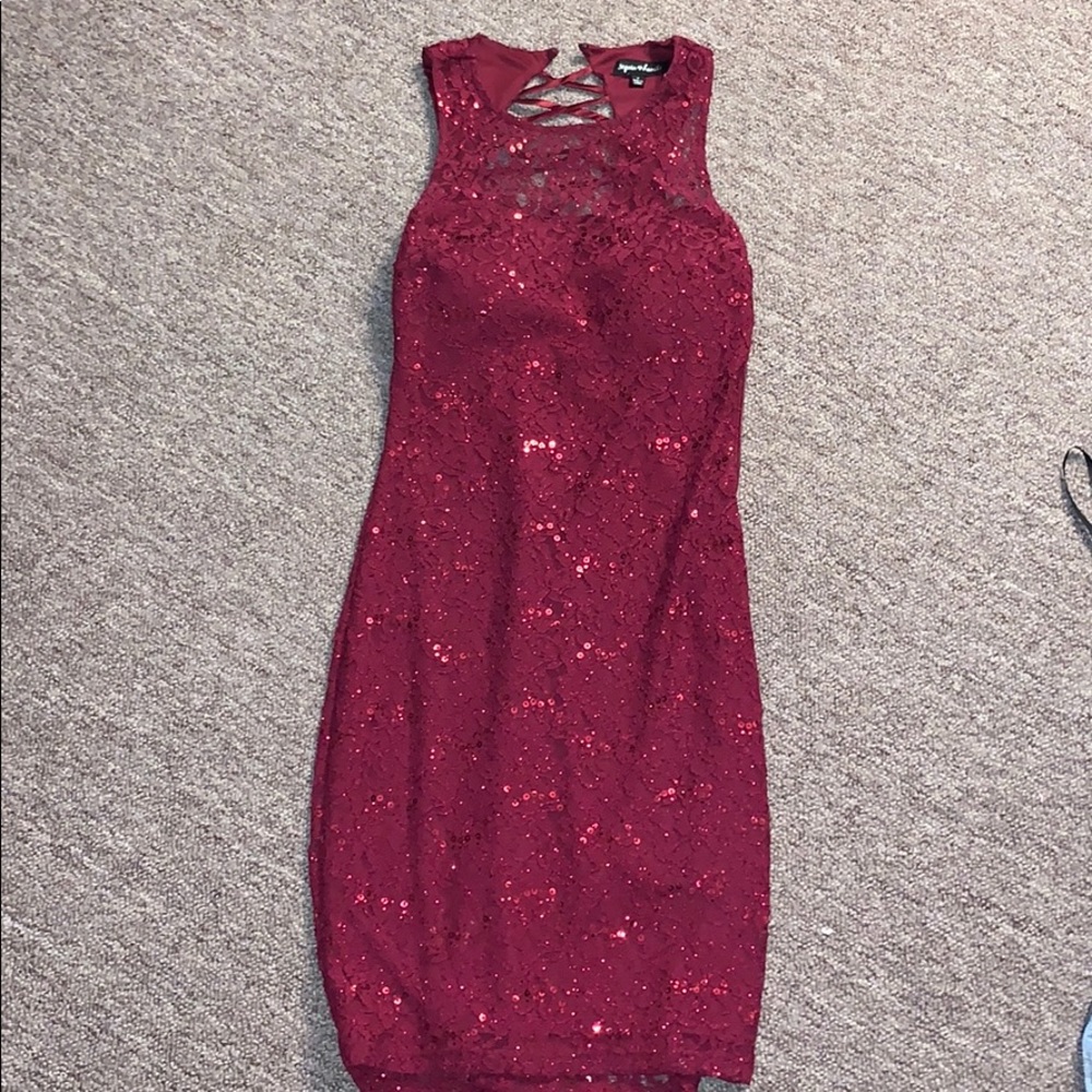 Maroon Dress